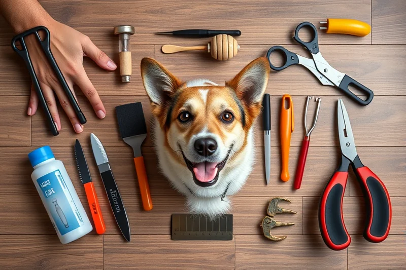 dog walking for a senior dog without tools — Dog Walking For A Senior Dog Without Tools (the finished result)